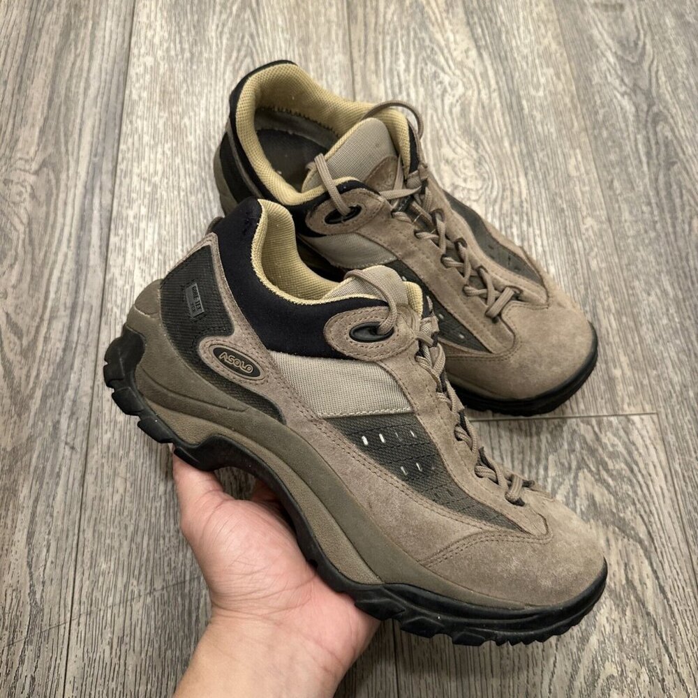 Asolo Shoes Women's 8 Mesa XCR GTX Brown Black Leather Outdoor Trail Boots